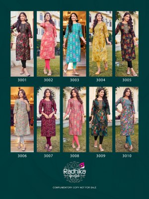 Radhika lifestyle by charming vol 3 modal chanderi kurti catalogue at affordable rate  kurtis catalogs