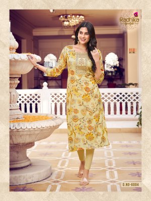 Radhika lifestyle by pahel vol 6 reyon liva approved printed kurti catalogue at wholesale rate kurtis catalogs