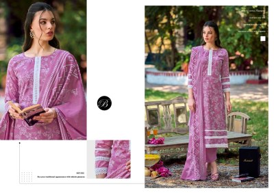 Raha vol 2 by Belliza pure cotton Digital printed Lace work dress material catalogue in affordable rate dress material catalogs