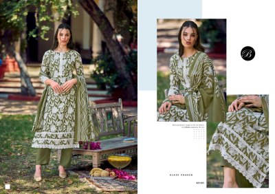 Raha vol 2 by Belliza pure cotton Digital printed Lace work dress material catalogue in affordable rate dress material catalogs