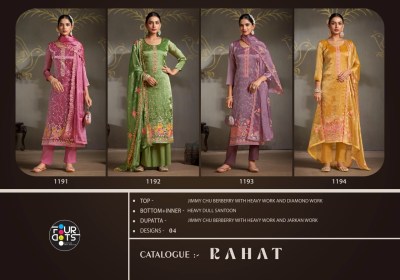 Rahat by Fourdots Jimmy chu berbeery fabric dress materuial catalogue salwar kameez catalogs