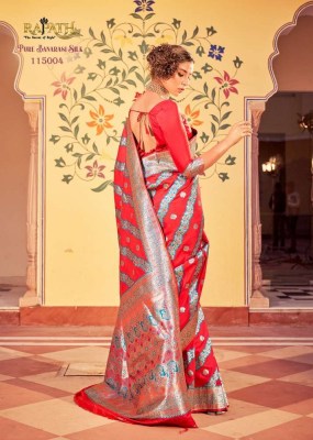 Rajpath Fabrics new launch Stuti Silk Pure Banarasi Silk saree wholesalers exporter in India  sarees catalogs