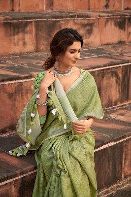 Rajyog by abhirupi silk Wonderful Daily wear Soft linen Silk with khadi Print sarees catalog at wholesale price sarees catalogs