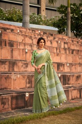 Rajyog by abhirupi silk Wonderful Daily wear Soft linen Silk with khadi Print sarees catalog at wholesale price sarees catalogs