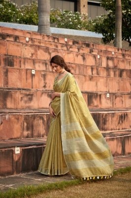 Rajyog by abhirupi silk Wonderful Daily wear Soft linen Silk with khadi Print sarees catalog at wholesale price sarees catalogs