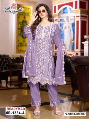 Ramsha R 1334 Premium Jimi Chu Suit Set with Stitched Silk Pants And Matching Dupatta Wholesale kurtis catalogs
