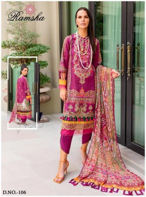 Ramsha by Farasha heavy lawn cotton printed Karachi suit catalogue at amaviexpo Karachi suits catalogs