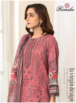 Ramsha by Farasha heavy lawn cotton printed Karachi suit catalogue at amaviexpo Karachi suits catalogs