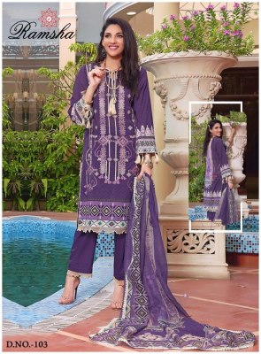 Ramsha by Farasha heavy lawn cotton printed Karachi suit catalogue at amaviexpo Karachi suits catalogs