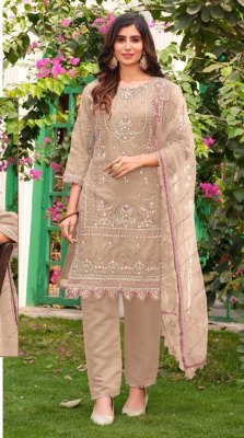 Ramsha by readymade R 1102 organza embroidered unstitched salwar kameez catalogue at low rate Ramsha