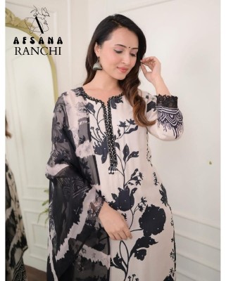 Ranchi by Afsana pure muslin printed embroidered readymade suit catalogue at affordable rate readymade suit catalogs