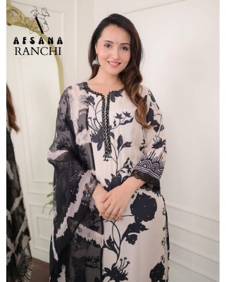 Ranchi by Afsana pure muslin printed embroidered readymade suit catalogue at affordable rate readymade suit catalogs