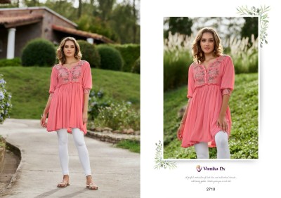 Rang Mahal vol 3 by Vamika NX minimalistic styles fancy western top collection  western wear catalogs