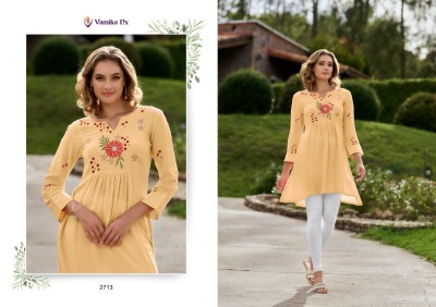 Rang Mahal vol 3 by Vamika NX minimalistic styles fancy western top collection  western wear catalogs