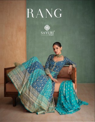 Rang by Sayuri designer exclusive embroidered designer long gown collection gown catalogs