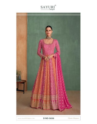 Rang by Sayuri designer exclusive embroidered designer long gown collection gown catalogs