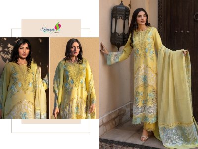 Rang rasiya nx vol 03 by saniya Trendz cotton chikankari Pakistani suit catalogue at affordable  pakistani suit catalogs