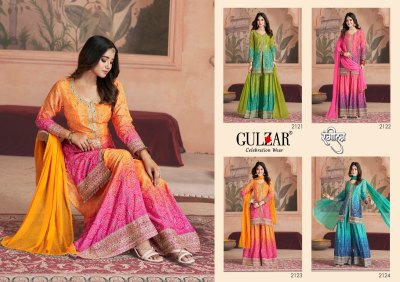 Rangeela by Gulzar Exclusive Bandhani digital Printed fancy sharara suit collection fancy sharara suit Catalogs