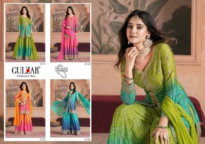 Rangeela by Gulzar Exclusive Bandhani digital Printed fancy sharara suit collection fancy sharara suit Catalogs