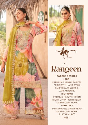 Rangeen by Radha Trendz Heavy Premium embroidered unstitched suit collection with low price  salwar kameez catalogs