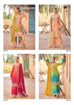 Rangeen by Radha Trendz Heavy Premium embroidered unstitched suit collection with low price  salwar kameez catalogs