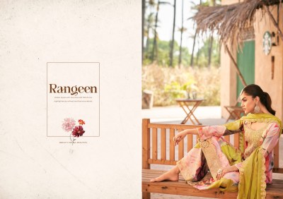 Rangeen by Radha Trendz Heavy Premium embroidered unstitched suit collection with low price  salwar kameez catalogs