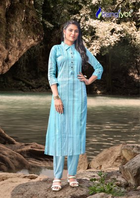 Rangjyot by Rangriti beautiful Elegant cotton printed kurti catalogue at low rate kurtis catalogs