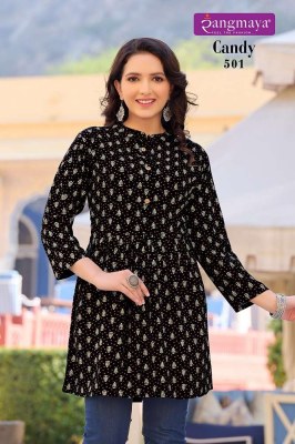 Rangmaya Candy Vol 5 Rayon Printed Short Top Collection  western wear catalogs