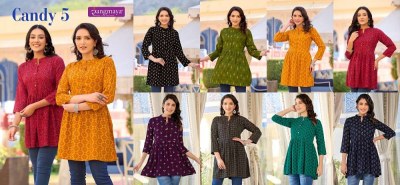 Rangmaya Candy Vol 5 Rayon Printed Short Top Collection  western wear catalogs