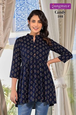 Rangmaya Candy Vol 5 Rayon Printed Short Top Collection  western wear catalogs