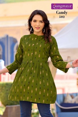 Rangmaya Candy Vol 5 Rayon Printed Short Top Collection  western wear catalogs