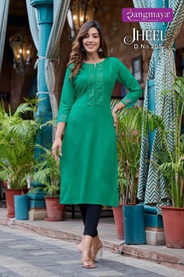 Rangmaya Jheel Vol 2 Rayon Designer wear  Kurti catalogue wholesaler  kurtis catalogs