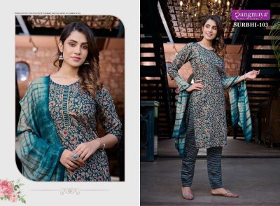 Rangmaya Surbhi Kurti with Pant with dupatta set catalogue wholesaler  kurtis catalogs