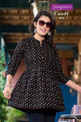 Rangmaya by Candy vol 6 fancy trandi short kurti catalogue at affordable rate western wear catalogs