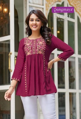 Rangmaya presents Empire wester Short Tops collection  kurtis catalogs