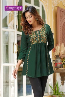 Rangmaya presents Empire wester Short Tops collection  kurtis catalogs