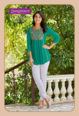 Rangmaya presents Empire wester Short Tops collection  kurtis catalogs