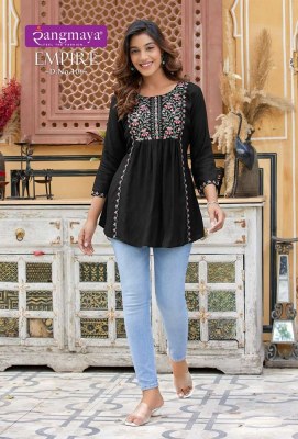 Rangmaya presents Empire wester Short Tops collection  kurtis catalogs