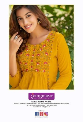 Rangmaya presents Empire wester Short Tops collection  kurtis catalogs