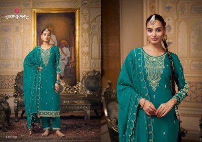 Rangoon Chandani Silk Suit Set Hand Mirror Work Top with Cotton Mal Inner Silk Bottom And Chanderi Dupatta with Latkan Wholesale kurti pant with dupatta Catalogs
