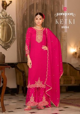 Rangoon Ketki Designer Chinon Plazzo Set with Dupatta And Wholesale wholesale catalogs