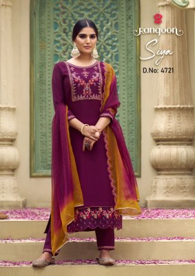 Rangoon Siya readymade suit bottam and dupatta catalogue with exclusive embroidery work