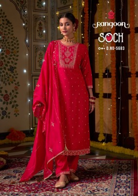 Rangoon Soch Embroidery Work Readymade Salwar Kameez Wholesale Price  wholesale catalogs