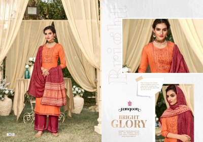 Rangoon by trupti cotton lining with embroidered kurti pant and dupatta catalogue at wholesale price kurtis catalogs