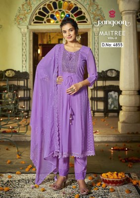 Rangoon maitree vol 02 georgette with heavy embroidered work readymade suit catalog at wholesale price  readymade suit catalogs