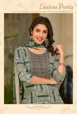 Rangrez by Rangmaya Cotton printed fancy kurti pant and dupatta catalogue at low rate  readymade suit catalogs