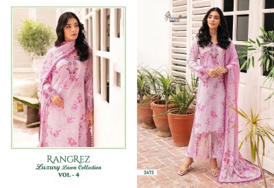 Rangrez by luxury lawn collection vol 04 pure cotton exclusive embroidered unstitched dress material catalogue salwar kameez catalogs