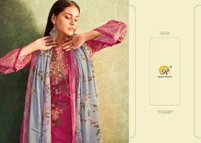 Rashi prints by Naysa vol 22 pure cambric cotton with print and embroidered neck unstitched suit material at catalogue salwar kameez catalogs