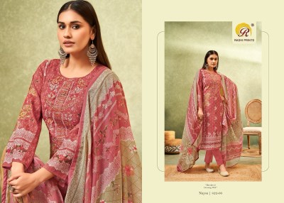 Rashi prints by Naysa vol 22 pure cambric cotton with print and embroidered neck unstitched suit material at catalogue salwar kameez catalogs