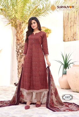 Rashi vol 1 by Suryajayoti Pure Cotton printed anarkali readymade suit collection at affordable rate readymade suit catalogs